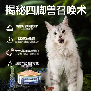 梁小妖罐头羊奶主食猫罐头补充营养增肥湿粮成猫鲜肉高含肉量