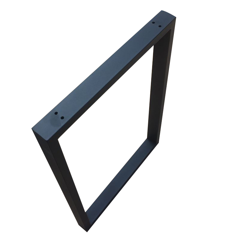 定制橱柜支撑吧台脚支撑 桌腿架子 铁艺吧台腿办公桌支架桌架黑色