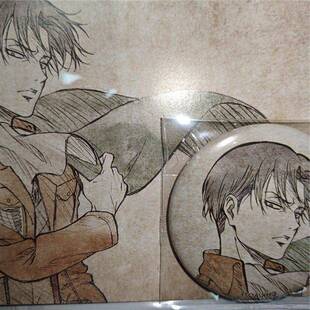 现货包邮 进击的巨人 利威尔cd吧唧稀有原画日版谷子现货徽章吧唧