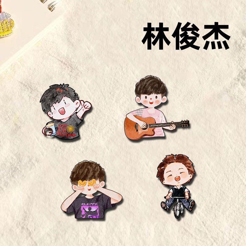 林俊杰周边jj20演唱会应援好物亚克力胸针卡通针徽章学生书包挂饰