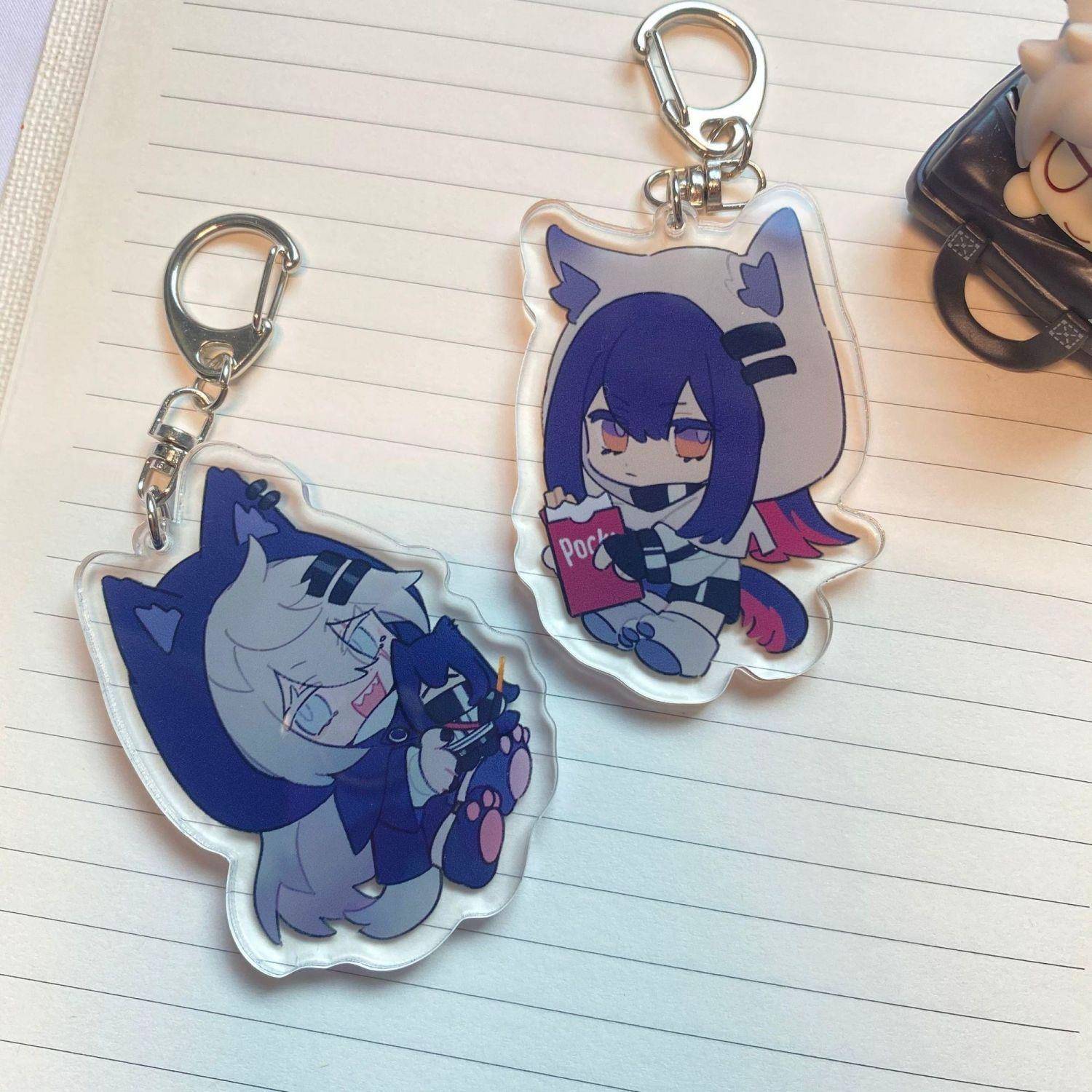 【现货】明日周边拉普兰德德克萨斯双狼组方舟周边钥匙扣立牌