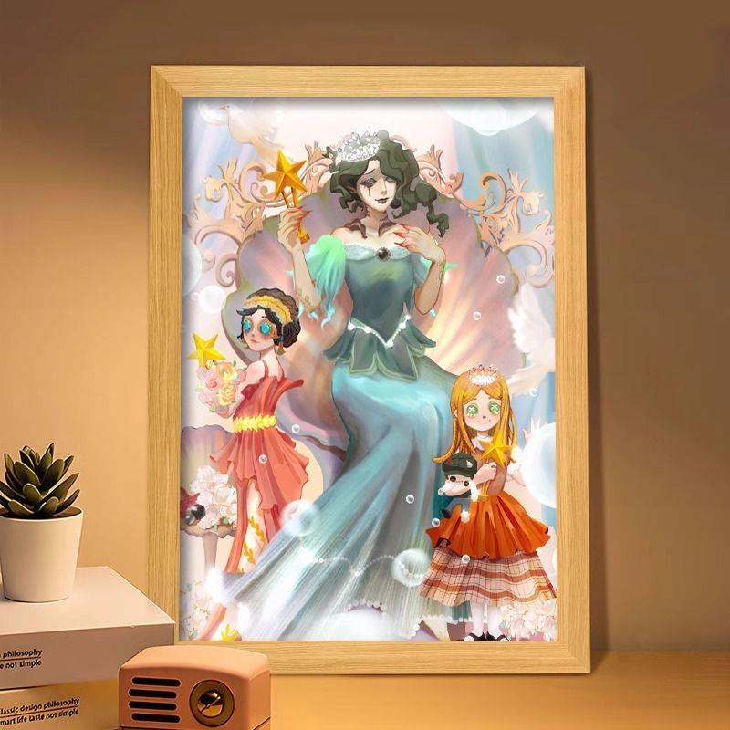 第五人格灯光画渔女周边格蕾丝手办定制立画海报挂画相框发光灯画