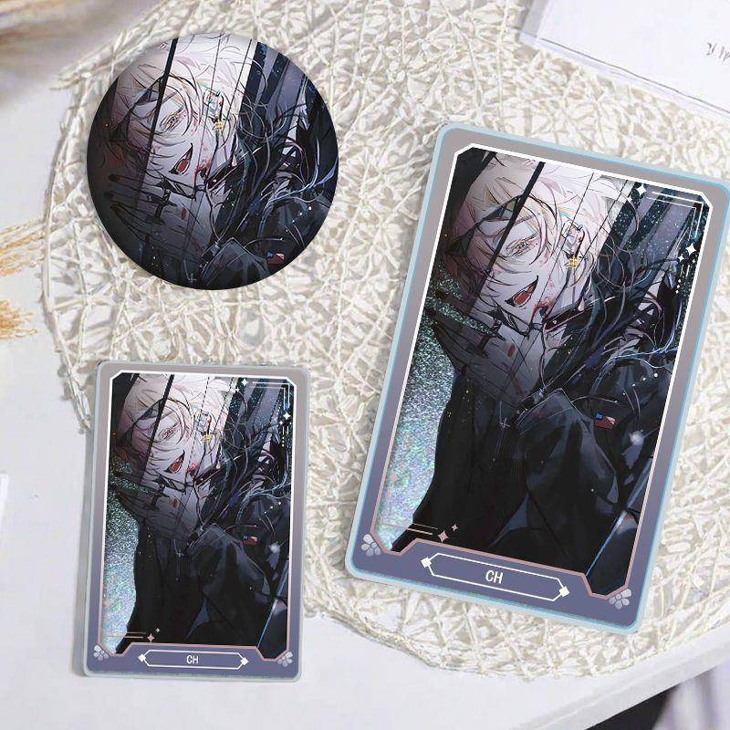 CH美瓷国拟同人流沙麻将徽章周边亚克力咕卡套装学生礼物桌面摆件