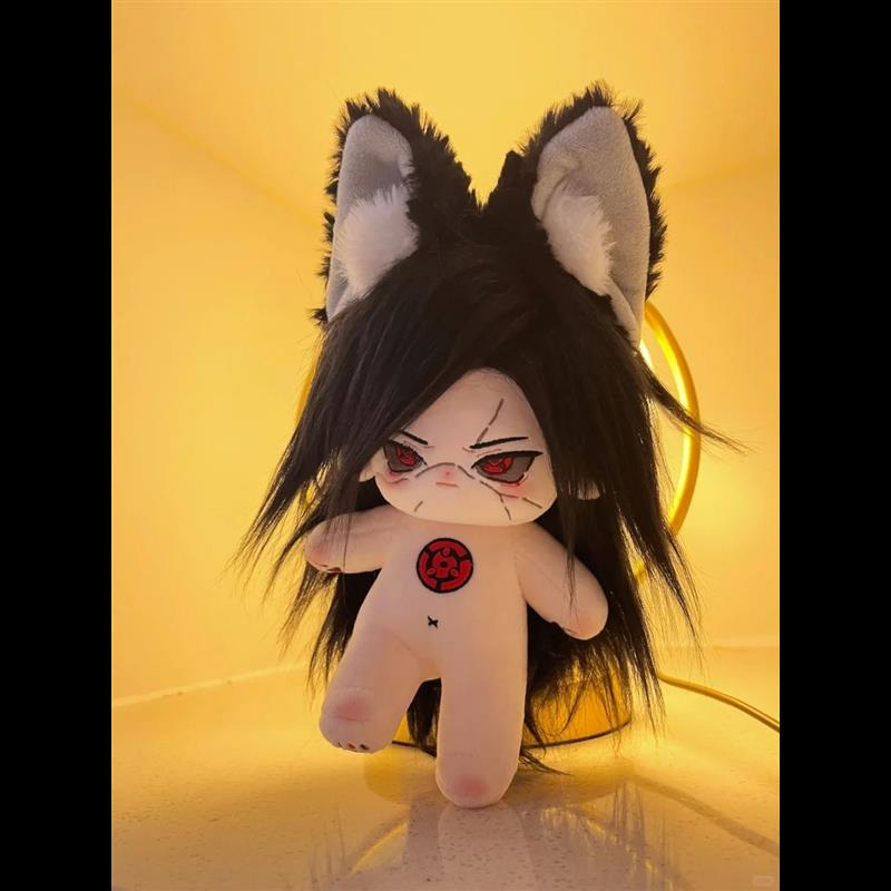 20cm宇智波斑棉花娃娃毛绒玩偶 卡通动漫火影忍者宇智波带土公仔