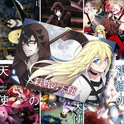 杀戮天使漫画海报二次元札克瑞吉儿周边房间卧室背景布墙纸ins风