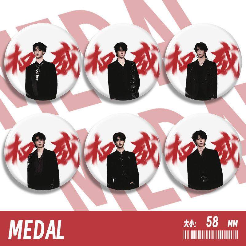 新款权威TNT时代少年团周边新款INS徽章胸针挂件圆形吧唧痛包装饰