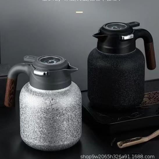 覆钛壶內钛外钢壶焖茶壶大容量1500ml冰花漆钛壶礼品商务泡茶壶