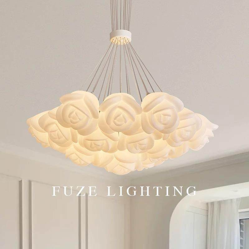 法式护眼吊灯客厅主灯奶油风灯具现代温馨主卧室灯玫瑰花餐厅灯饰,纺织面料/辅料/配套,纺织机械配件,淘宝优惠券,粉丝福利购,淘宝优惠卷