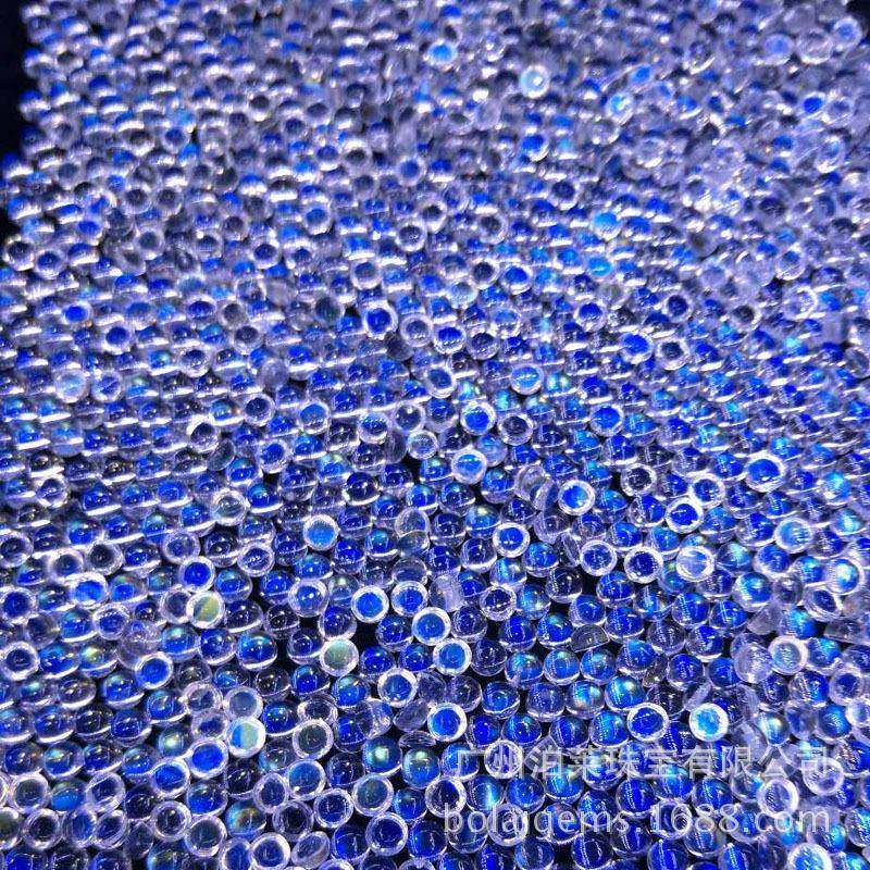 天然蓝月光老料，蓝色月光石蛋形圆4MM天然宝石，一手供,纺织面料/辅料/配套,纺织机械配件,淘宝优惠券,粉丝福利购,淘宝优惠卷