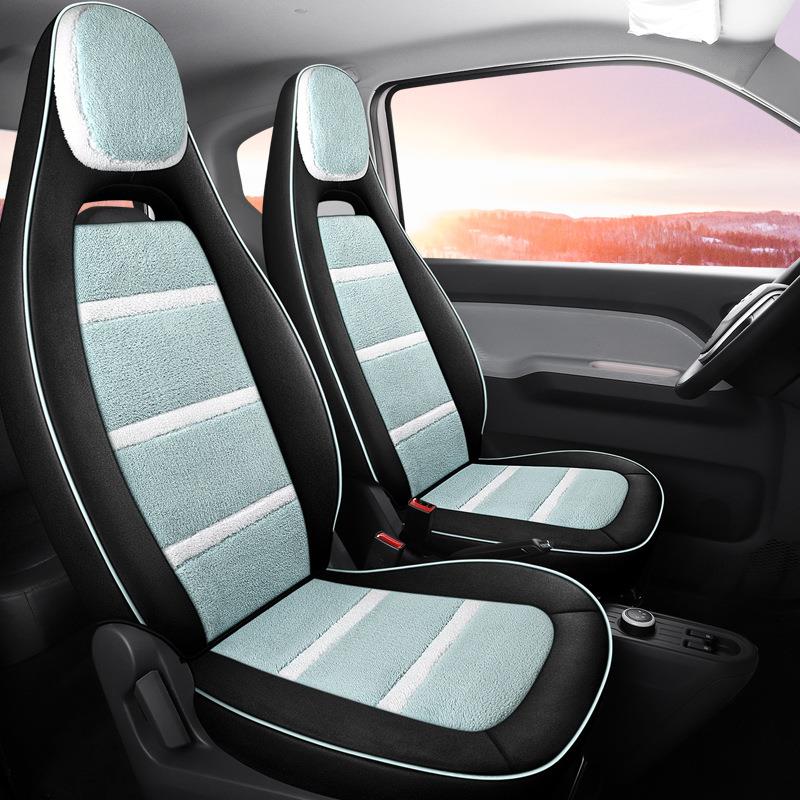 五菱宏光MINIEV专车专用秋冬款短绒汽车坐垫全包围保暖卡通座椅套