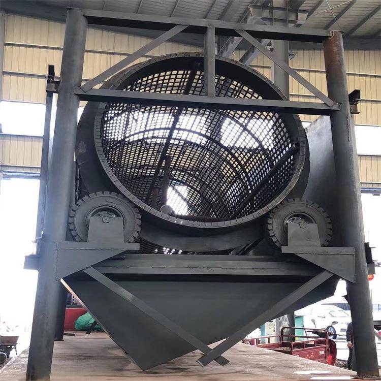 广东全自动筛沙一体机圆桶式无轴滚动筛沙场商用移动滚筒筛砂机