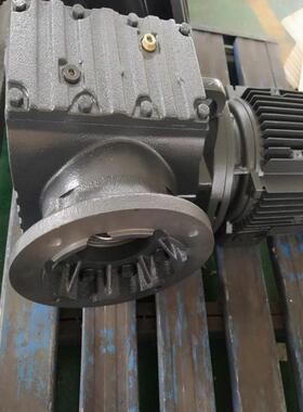 减速器SAF97-Y4-83.31蜗轮蜗杆减速机法兰轴安装传邦