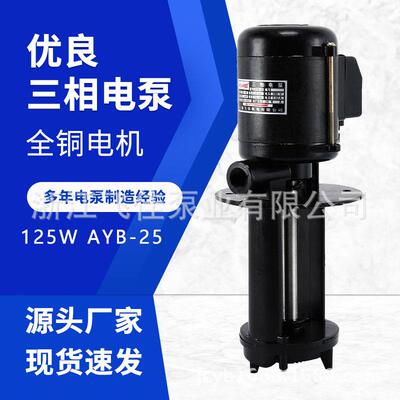 飞佳机床油泵AYB-25125W三相冷却水泵磨床电泵