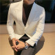 帅气西服男休闲潮流青年帅气男士 春夏季 修身 男韩版 外套潮 白色西装