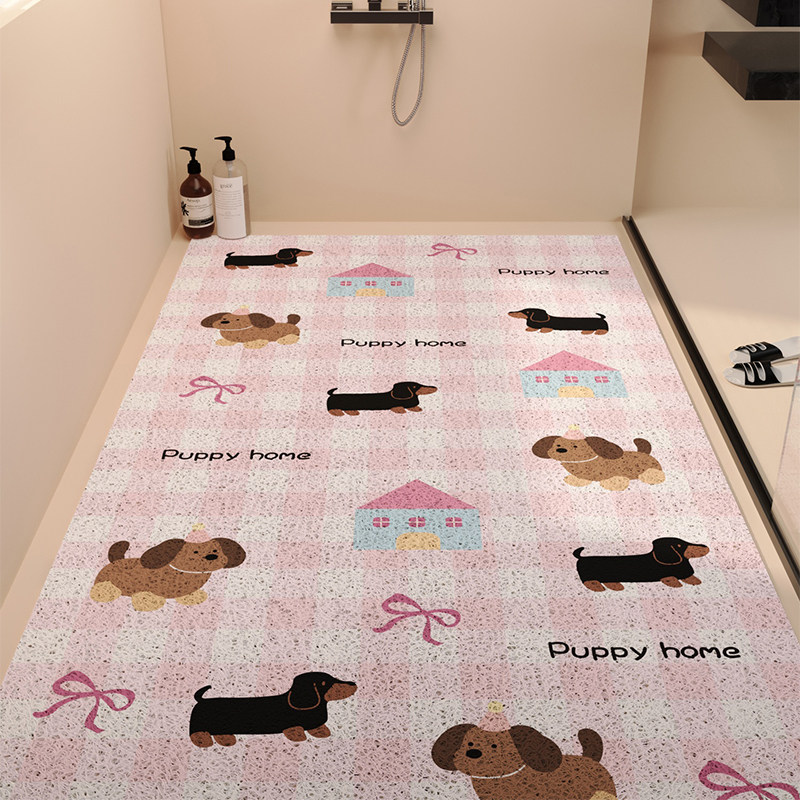 PVC浴室卡通丝圈浴室垫淋浴房镂空防滑脚垫儿童孕妇洗澡防摔地垫,居家布艺,家用脚垫,淘宝优惠券,粉丝福利购,淘宝优惠卷