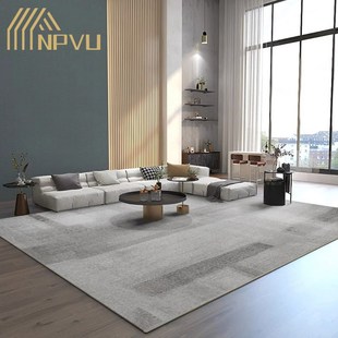 法式高级灰地毯客厅n卧室毯北欧沙发茶几垫现代简约地毯耐脏易打