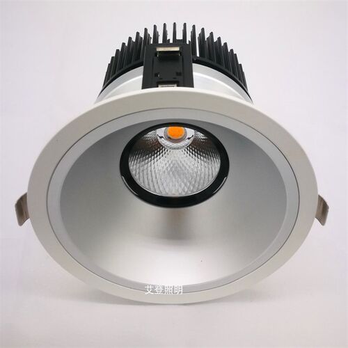 8寸40W50W防眩光射灯酒店中庭嵌燈别墅会所汽车展厅筒灯开孔16CM
