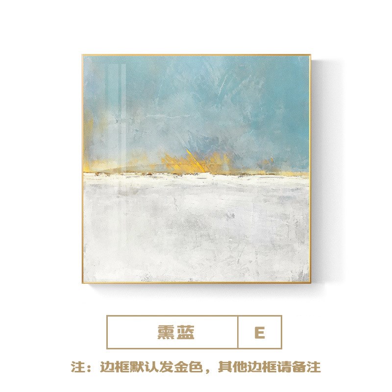 现代轻奢客厅装饰画走廊过道正方形个性挂画沙P发墙背景壁画晶瓷图片
