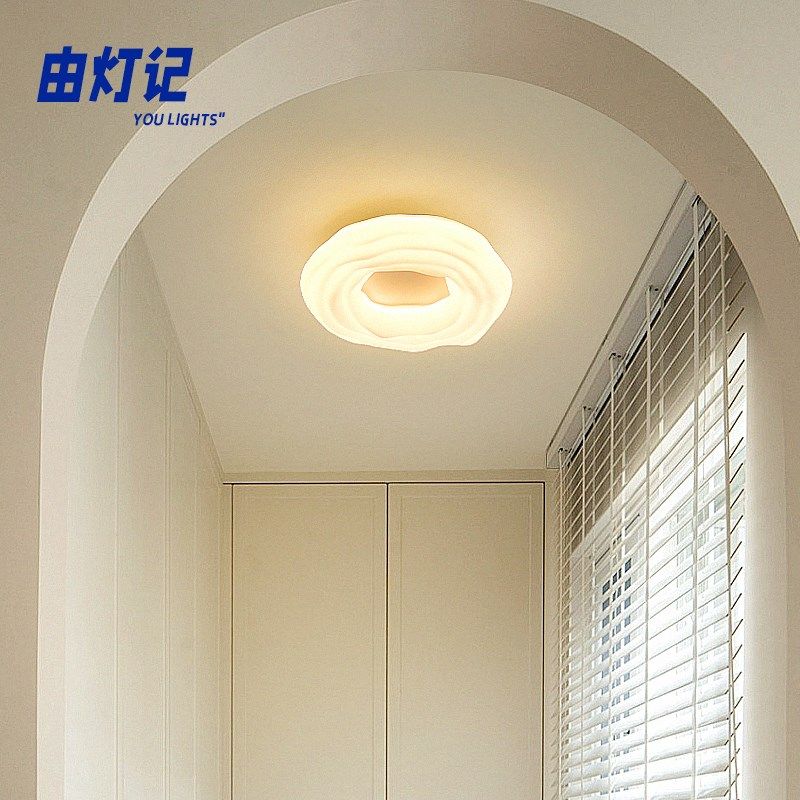 由灯记曲奇吸顶灯过道奶油风简约现代阳台玄关走廊儿童房房间主灯,家装灯饰光源,厨卫/阳台/玄关/过道吸顶灯,淘宝优惠券,粉丝福利购,淘宝优惠卷