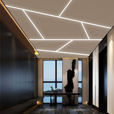 定制led线条灯明装嵌入式铝槽线性条形灯带硬灯条客厅衣柜线型灯