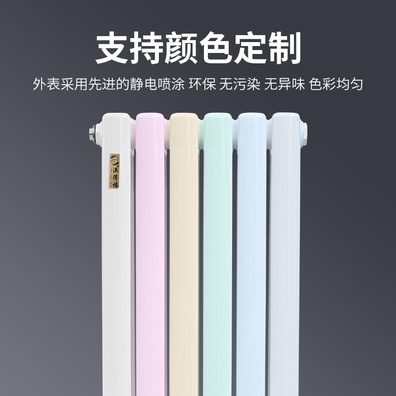 暖气片家用钢制彩钢二柱散热器壁A挂式水暖气片集中供暖客厅散热