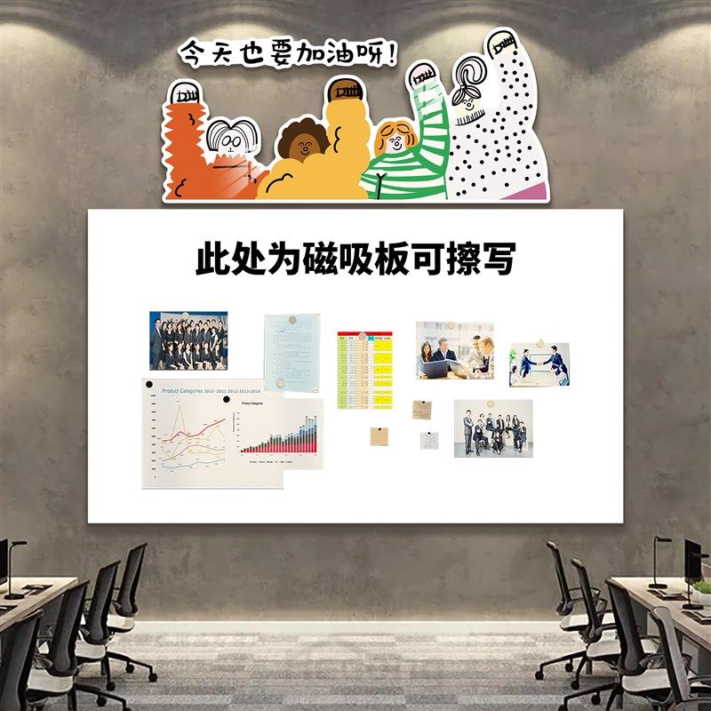 公司企业文化墙公告通知栏氛围布置办公室装饰进门形象墙贴纸挂画,家居饰品,文化墙贴,淘宝优惠券,粉丝福利购,淘宝优惠卷