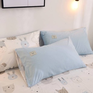 北欧风儿童全棉水洗棉小清新床品1/12/135米床单纯棉15m四件套