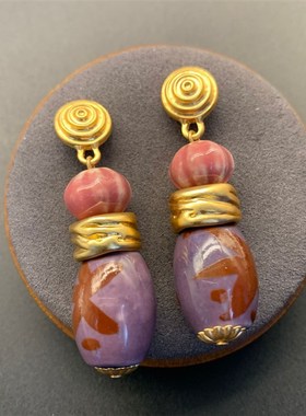 青岛中古 文艺复古风配套项链+耳饰中国风时尚耳饰耳钉