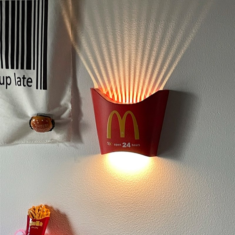 薯条小夜灯卧室睡眠灯2023新款网红氛围感宿舍充电生日礼物少女心