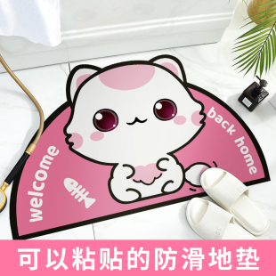 入户门口地贴装饰防水耐磨可爱进门地垫贴纸自粘卧室商店门地板贴