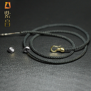 天珠横穿挂绳男女款手工编织加粗挂件吊坠项链挂脖西藏锁骨链绳子