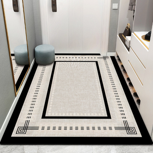 奶油风入户门地垫PVC可擦免洗可裁剪双面防滑耐脏玄关地毯脚垫