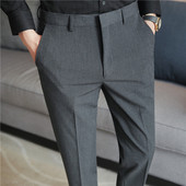 男士 冰丝弹力商务小西裤 高级感春秋款 GXU夏季 裤 休闲长裤 西装 薄款