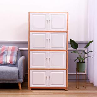 双开门收纳柜大号加厚塑料儿童衣柜组合储物五斗柜子宝宝小孩衣橱