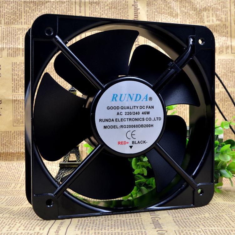 RUNDA润达RG20060DB200H20060220/240V46W20CM散热机柜风扇