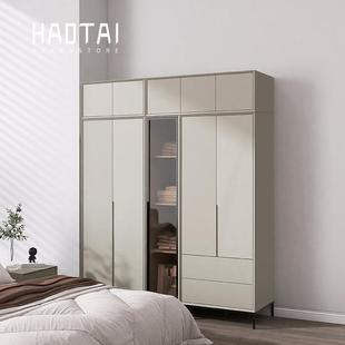 实木衣柜家用卧室成品柜组合整体柜子现代欧松板ENF收纳大衣橱柜