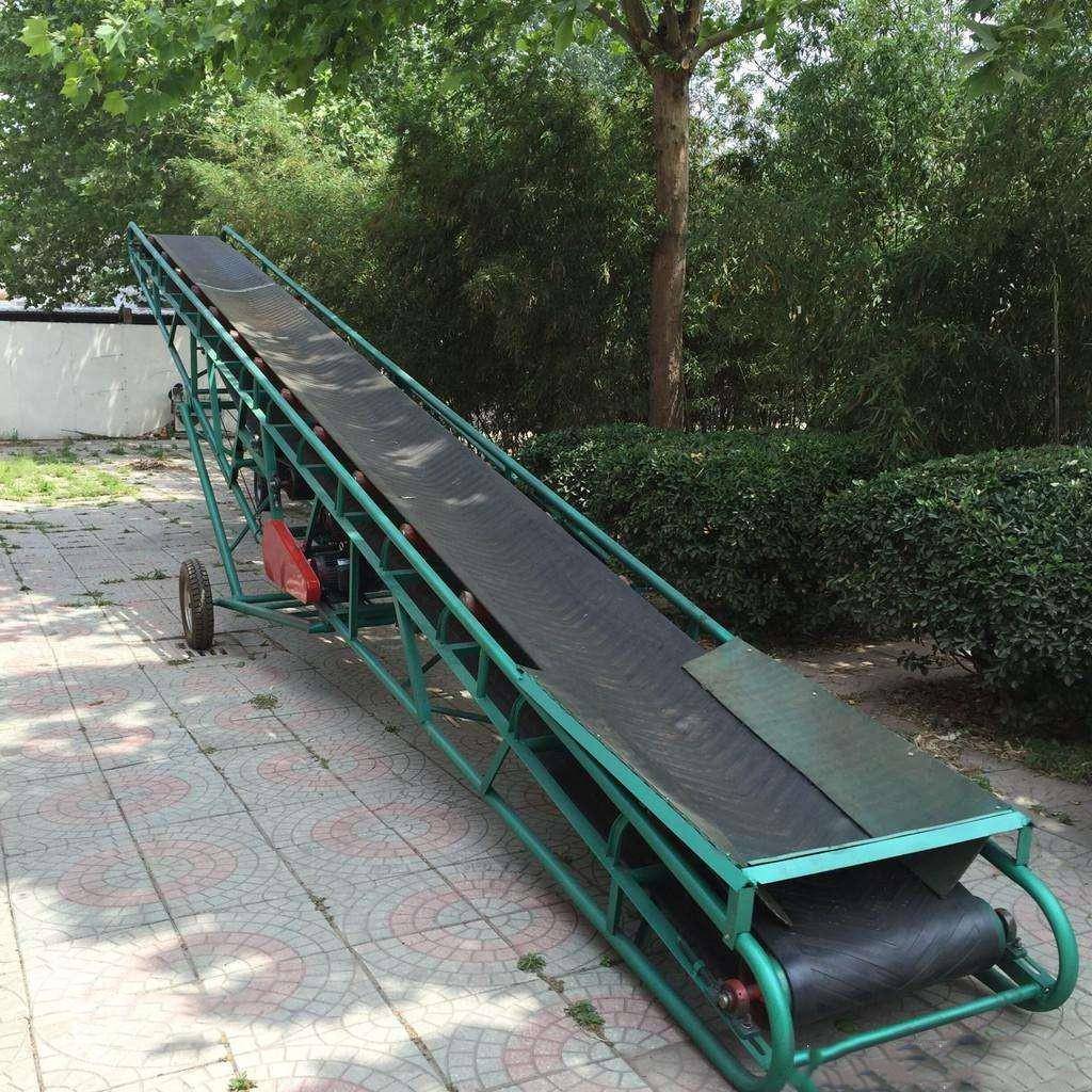 U型槽沙子装车输送机草料锯末爬坡式传送机Lj3