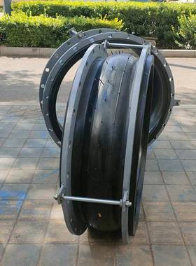 电厂脱硫用防拉脱全密封橡胶软接头大翻边柔性补偿器DN900膨胀节