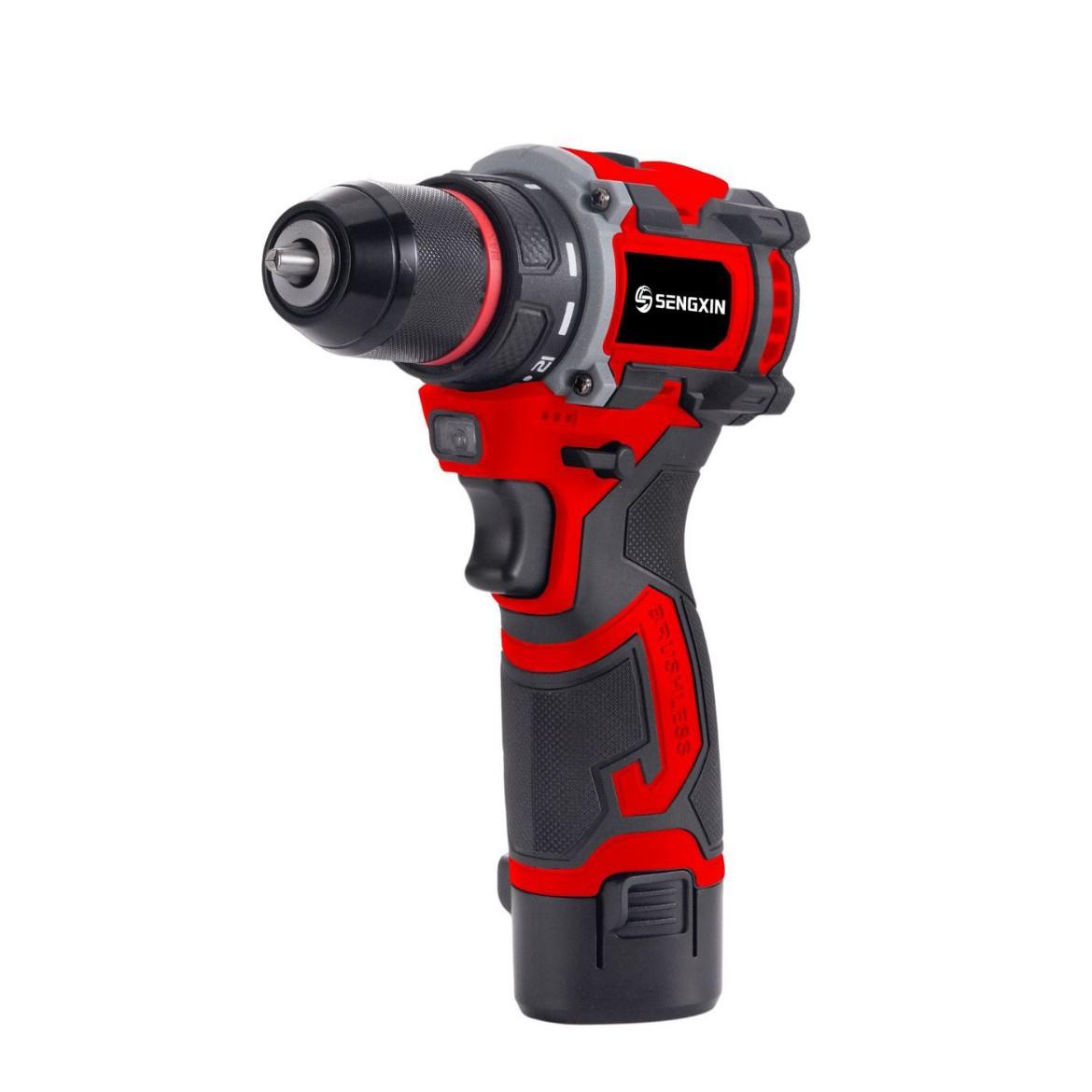 16.8V家用多功能无刷锂电钻大功率正反转冲击小钢炮手电钻