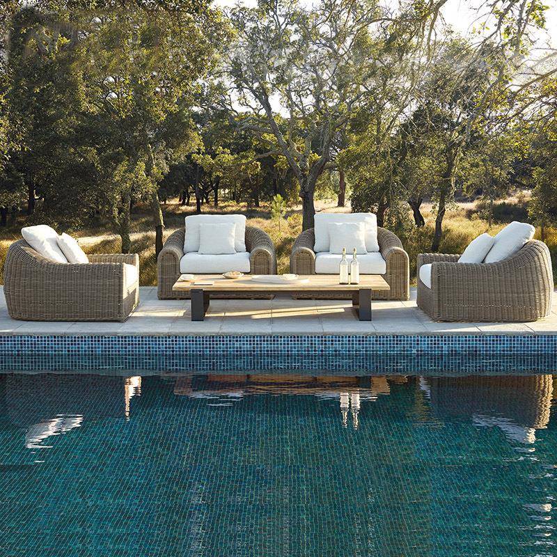 藤沙发客厅户外阳台庭院大茶几组合藤椅艺三件套休闲编制室内家具