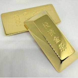 锌合金仿真梯形金条珠宝金店抓金条金砖活动样品摆件