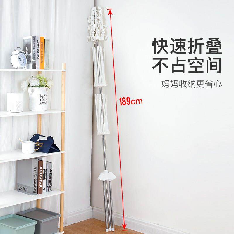 婴儿晾衣架子落地晾衣杆儿童不锈钢家用阳台宝宝多功能尿布架新品