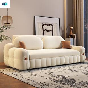 新款绒布沙发床两用一体多功能抽拉式可折叠储物小户型阳台新款