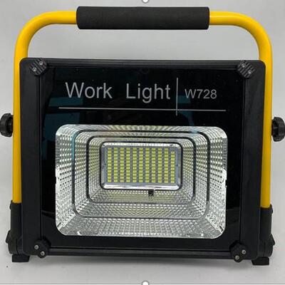 LED投光灯大功率户外工地灯USB直充泛光灯手提照明灯W728