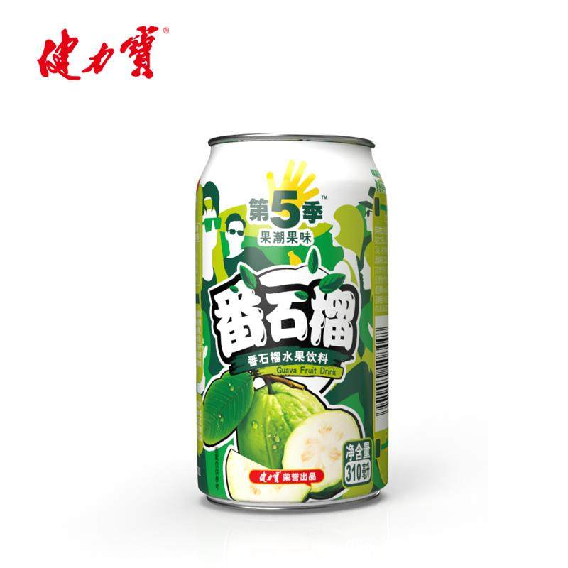 健力宝第五季番石榴口味芭乐水果饮料310ml×6罐小包品尝款k,咖啡/麦片/冲饮,碳酸饮料,淘宝优惠券,粉丝福利购,淘宝优惠卷