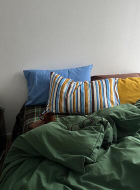 布鲁可林/Mid-Century Modern韩国中古全棉水洗棉四件式床组被套