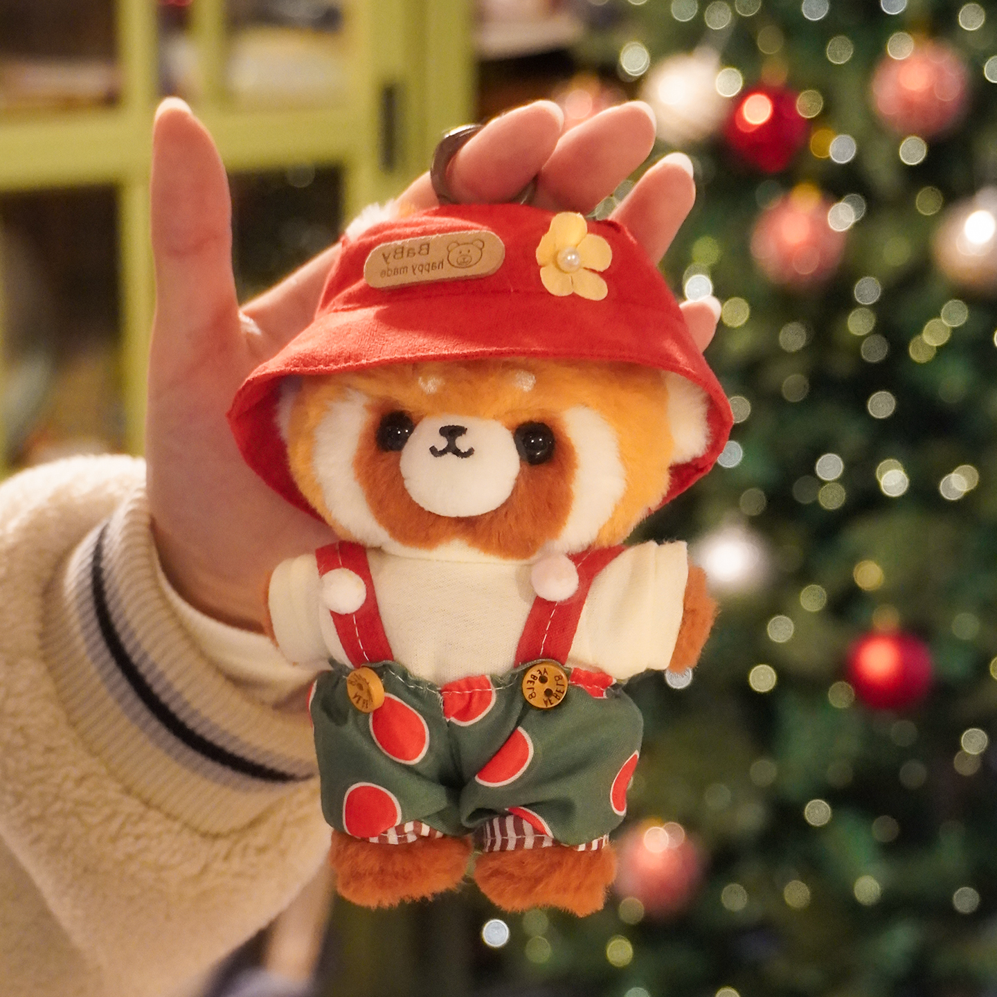 熊猫和朋友们小熊猫毛绒玩偶挂件可爱娃娃玩具公仔女朋友生日礼物