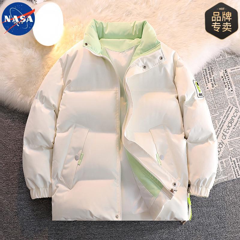 NASA联名棉衣男士秋冬季2024新款加厚保暖羽绒棉服男生棉袄外套