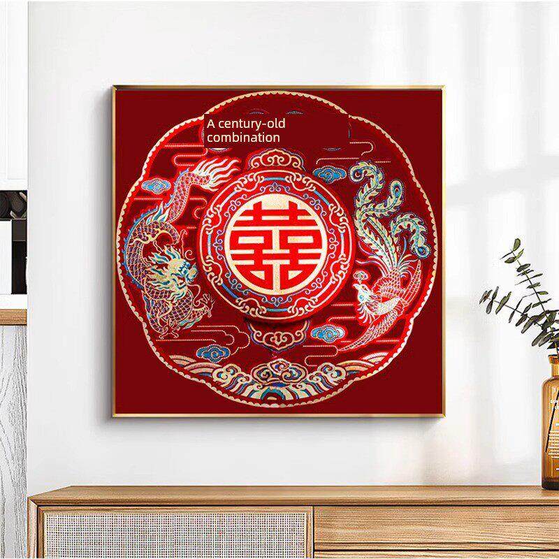 钻石画2025新款客厅满钻百年好合图玄关点砖贴画手工水晶十字绣y