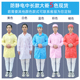 无尘服条纹长款 大褂男女食品电子厂静电服无尘车间橙色橘色静电衣